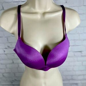 Victoria's Secret Purple Biofit Padded No-Wire Bra Women’s 36C